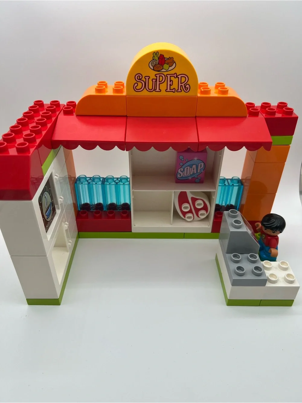 LEGO DUPLO Supermarket Playset - Pretend Grocery Toy - Figures, Fruits
